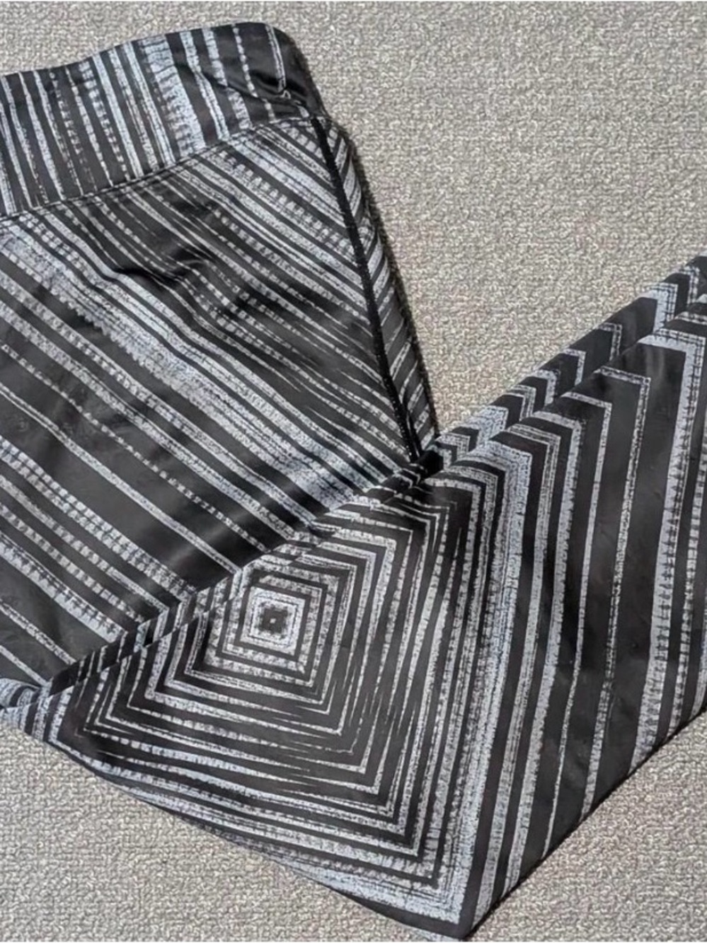 Prana Black and Silver Geometric Leggings